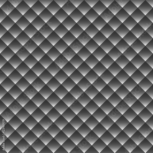 Grey white rhombus with gradient geometric seamless pattern