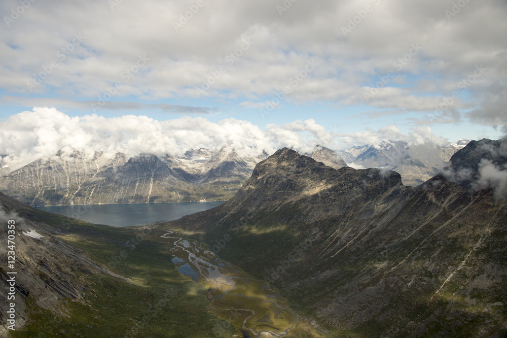 Mountain view in Greenland