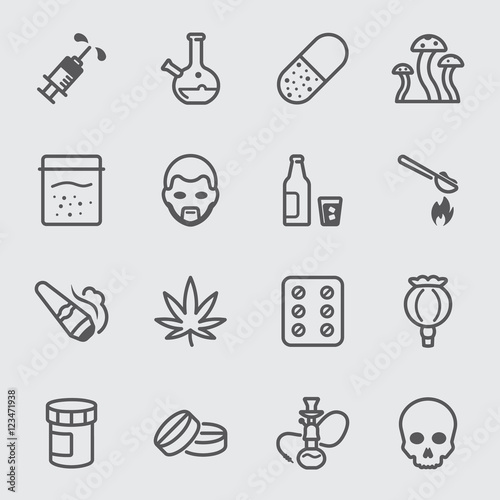 Drug line icon