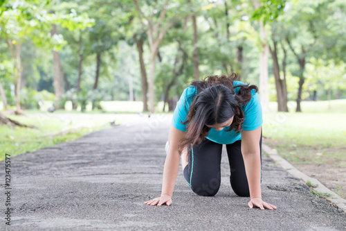 Accident. stumble and fall while jogging
