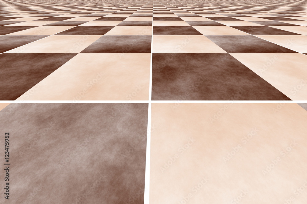 Illustration of a brown and vanilla colored perspective background