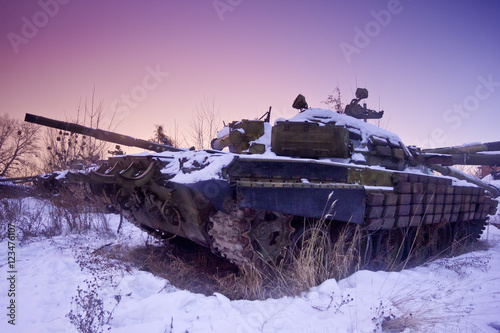 Abandoned tanks in Kharkov