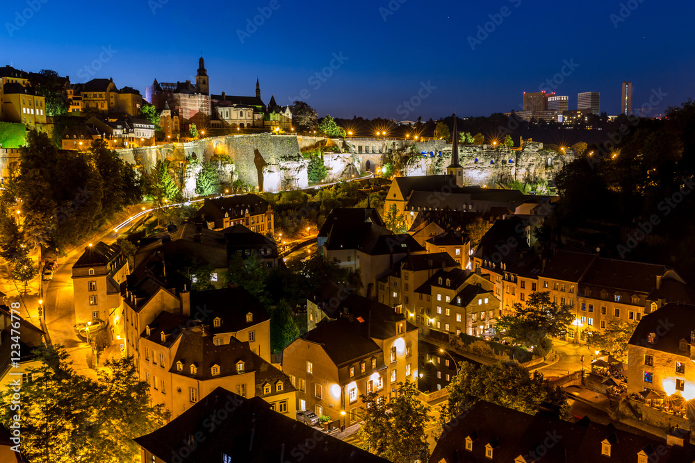 Luxembourg City night
