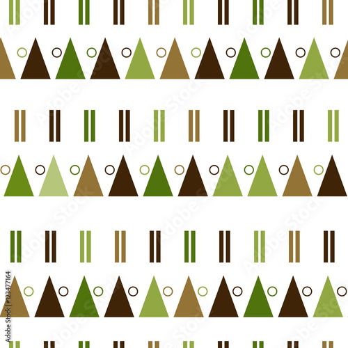 vector seamless pattern in modern Scandinavian style. geometry background