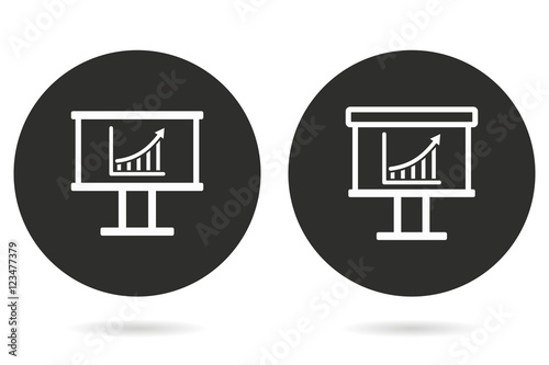 Diagram board - vector icon.