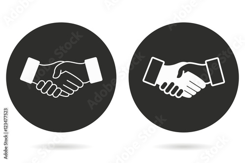 Handshake - vector icon.
