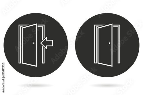 Door - vector icon.