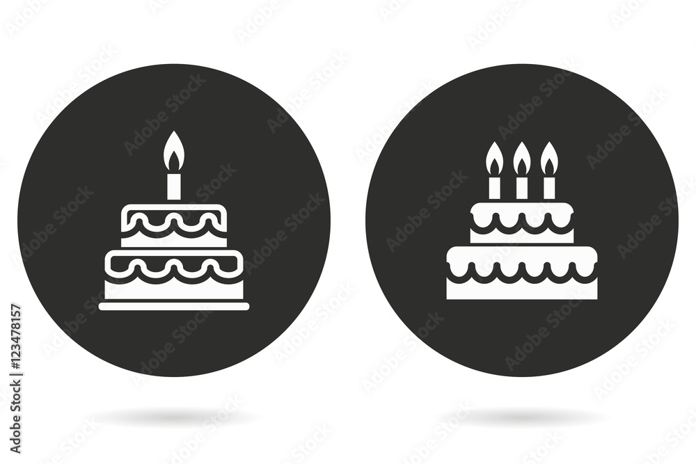 Cake - vector icon. Cake - vector icon.