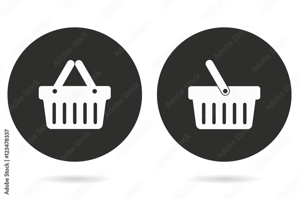 Shopping basket - vector icon. Shopping basket - vector icon.