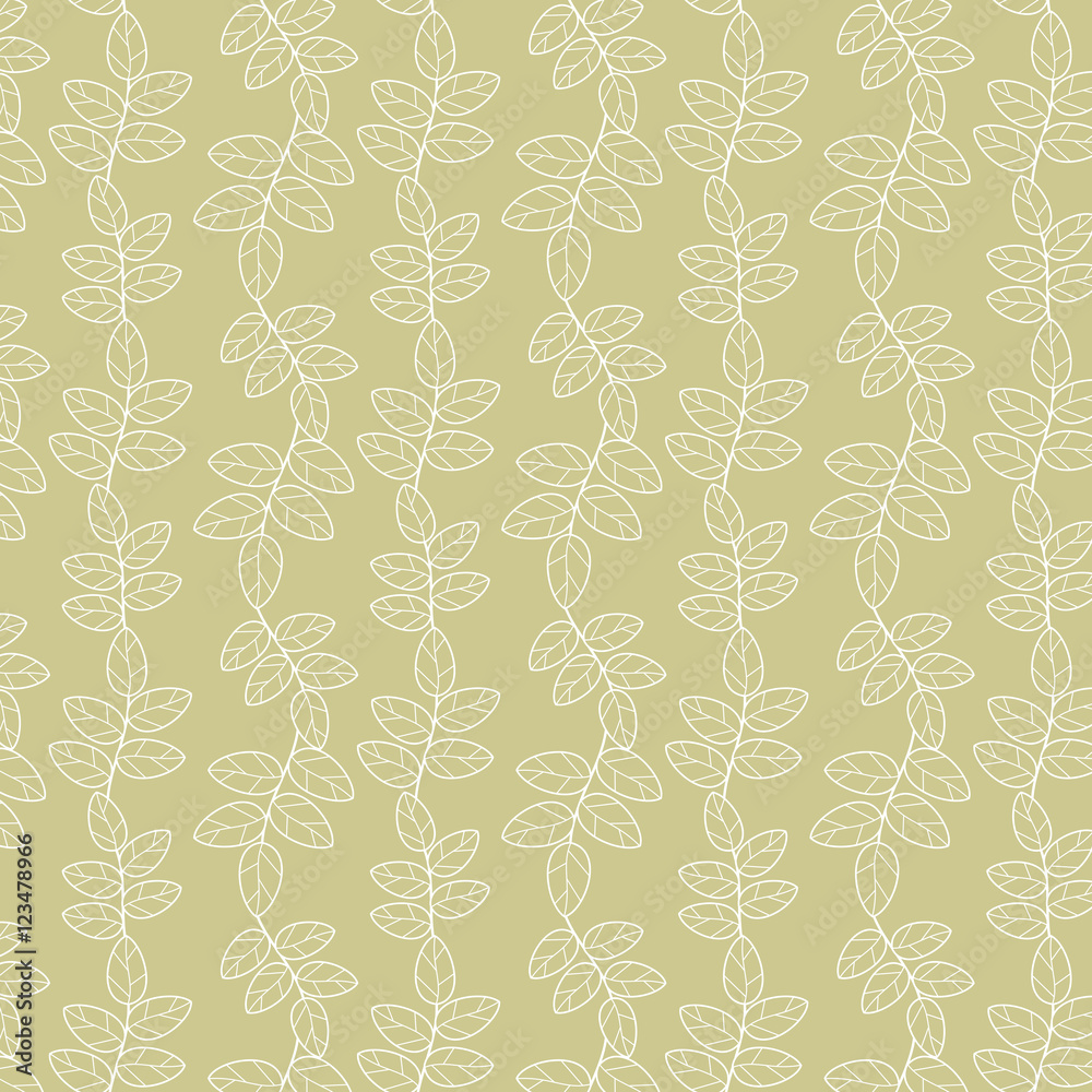 Background with  leaf and branch. For print. Scrapbook paper.