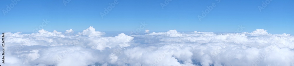 Naklejka premium chmury Panorama, niebo