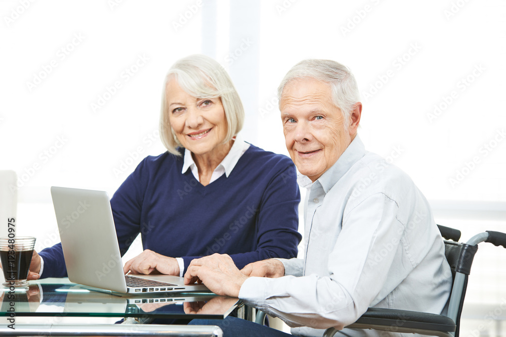 Senior couple using ecommerce online shopping Senior couple using ecommerce online shopping
