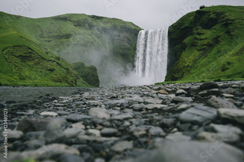 Waterfall, Skogafoss, Skogar, Iceland 