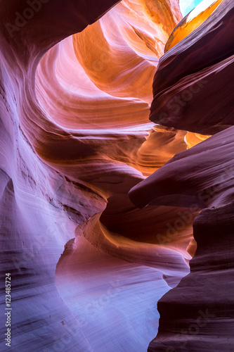 Lower Antelope Canyon near Page, Arizona.