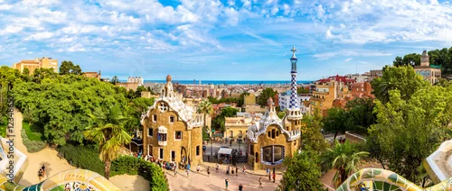 Obraz  z motywem Park Guell in Barcelona, Spain