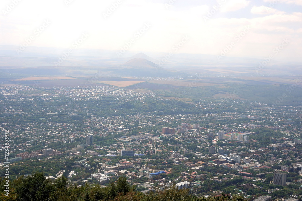 Вид с горы Машук, Пятигорск. Кавказ