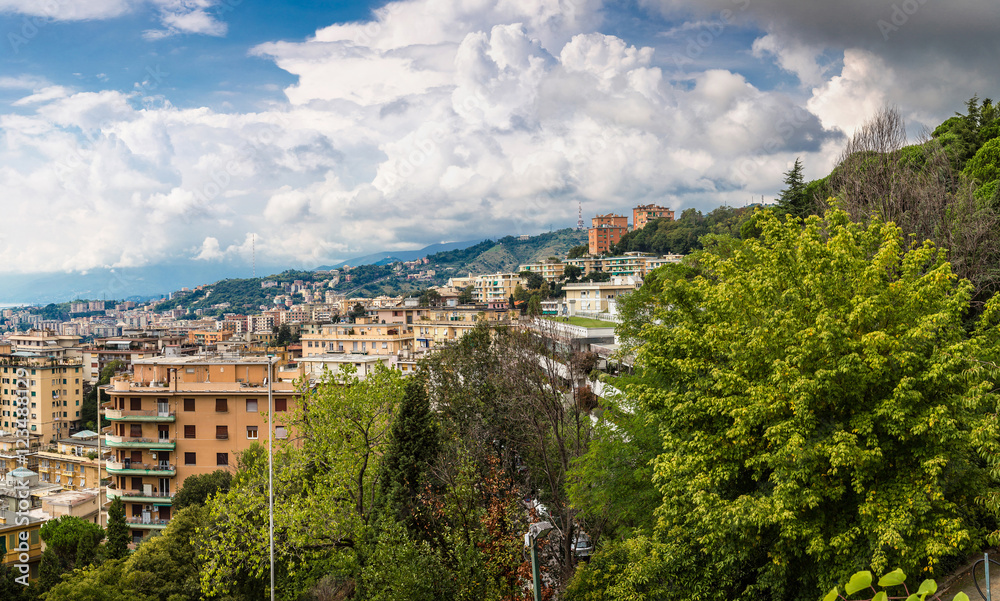 Fototapeta premium Port of Genoa in Italy