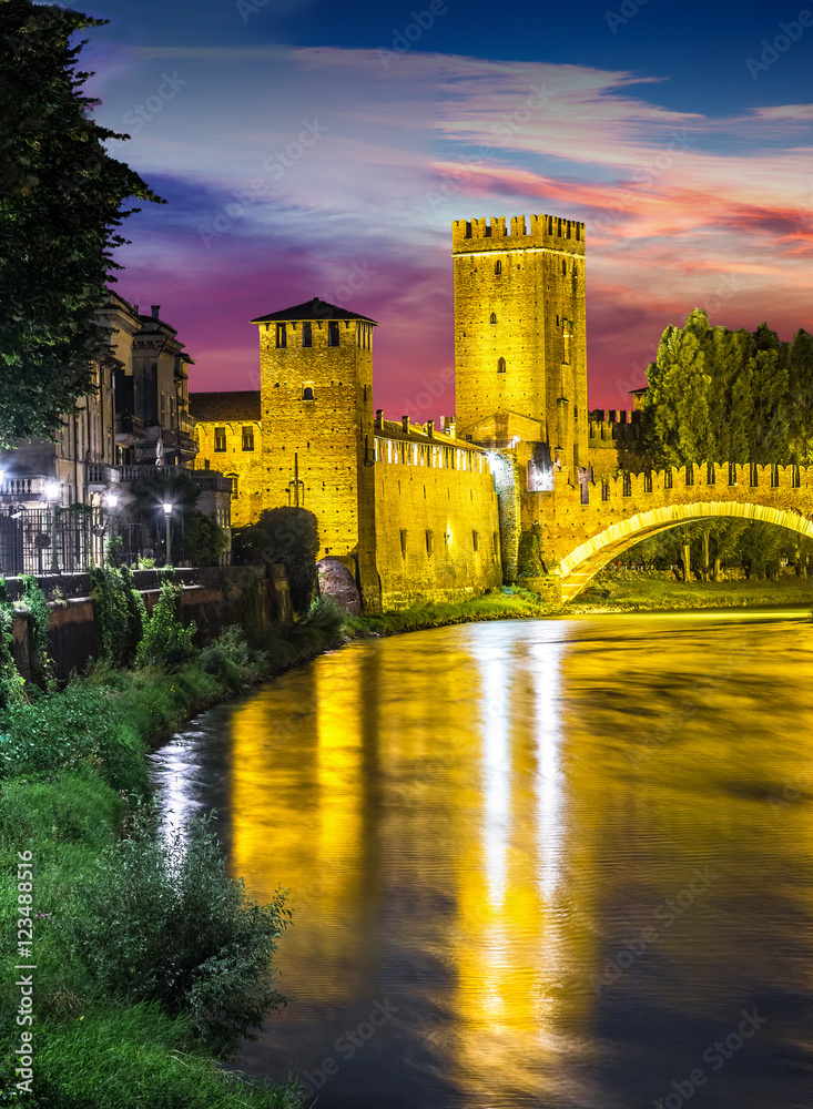 Castle Vecchio in Verona, Italy