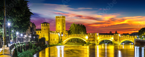 Castle Vecchio in Verona, Italy photo