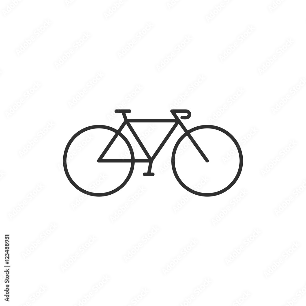 Fototapeta premium Bicycle Icon, Vector
