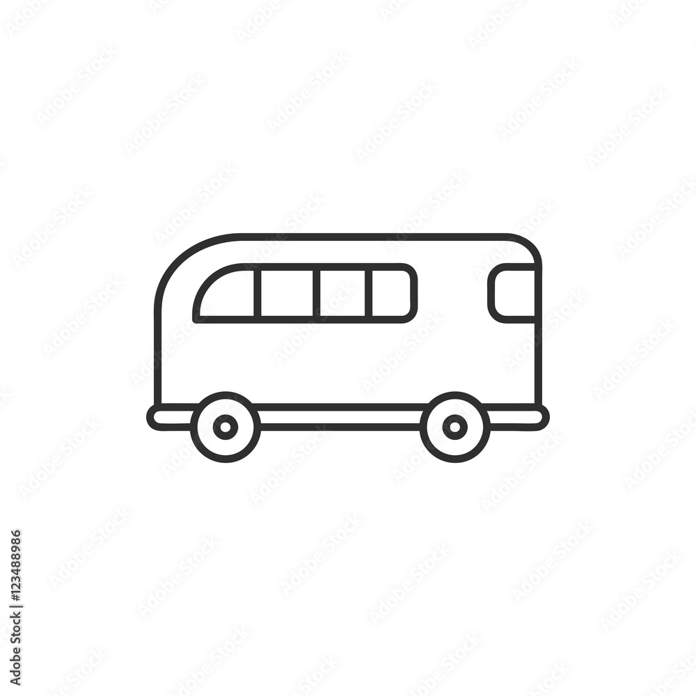 Bus Icon, Vector