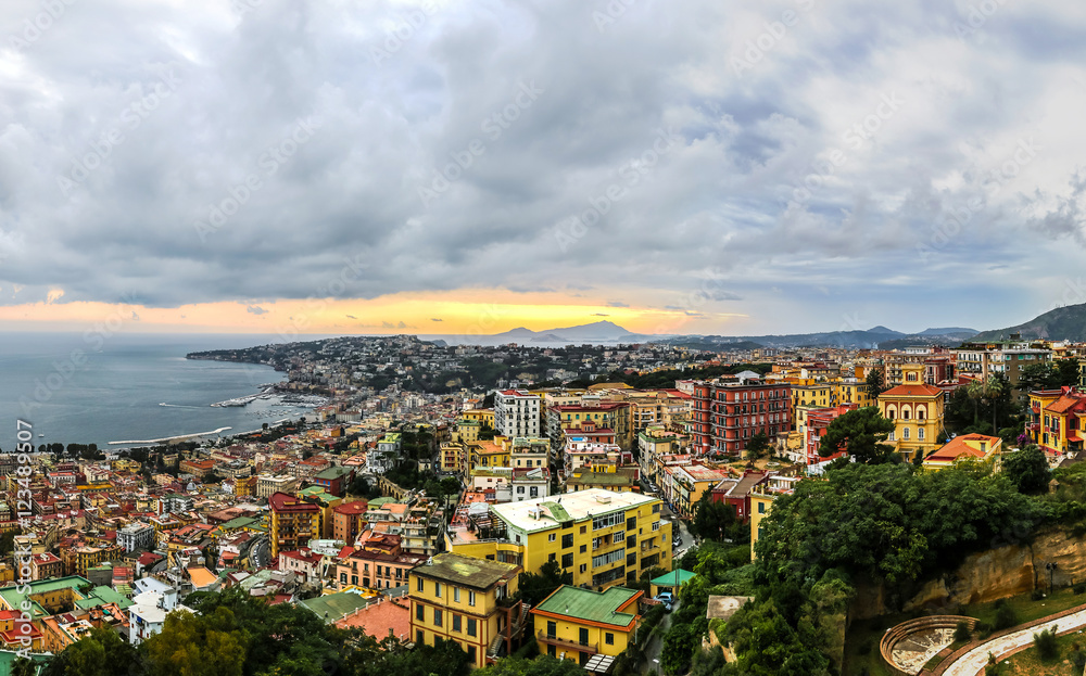 Fototapeta Sunset over Naples