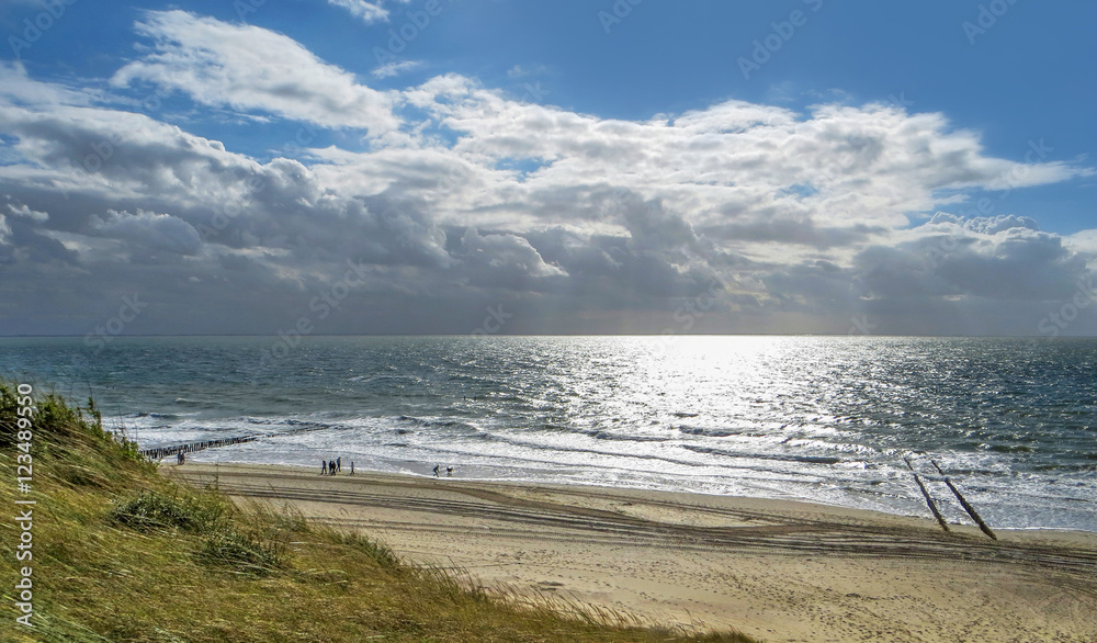 coastal scenery in the Netherlands