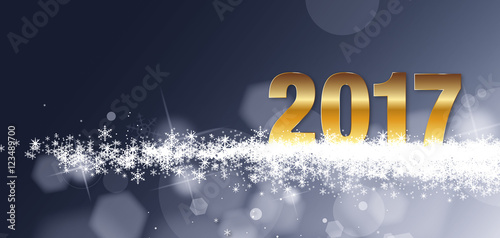BONNE ANNÉE 2017 DORÉ́_FOND CARTE DE VOEUX