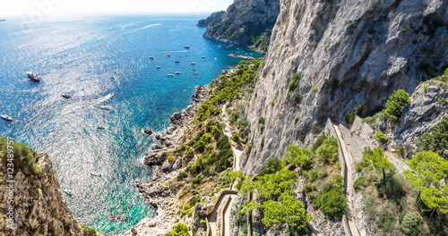 Capri island  in Italy