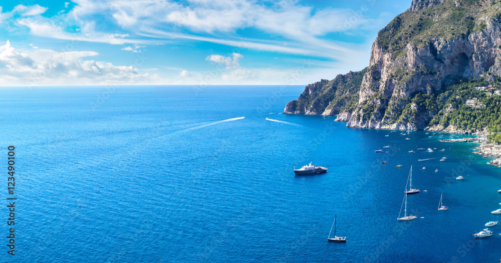 Capri island  in Italy