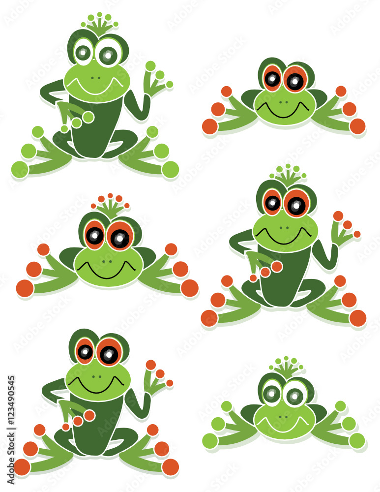 Fototapeta premium lustige Frösche