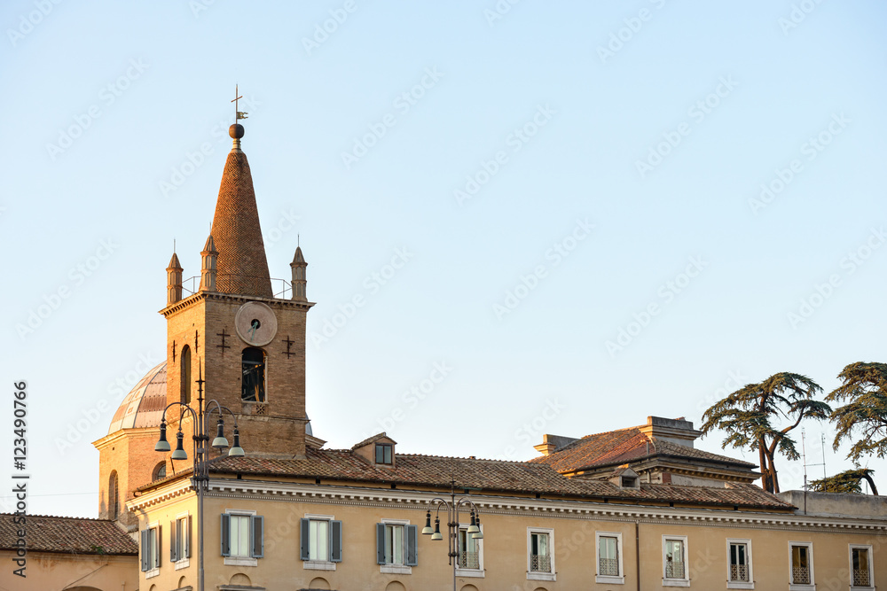 Fototapeta premium bell tower in popolo square