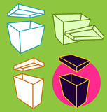 Scrapbooking Boxes Vector Designs