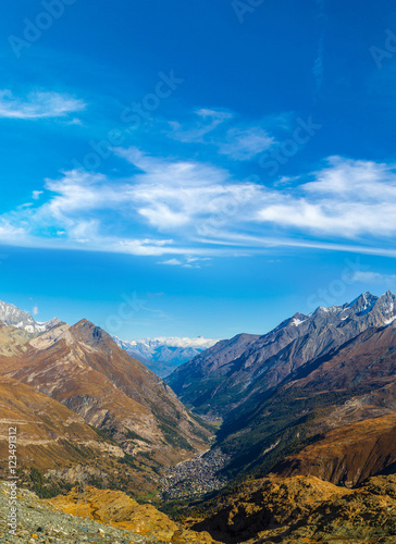 Alps mountain landscape in Switzerland