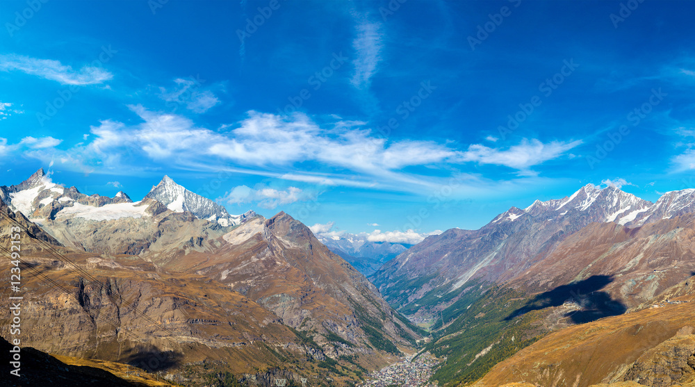 Alps mountain landscape in Switzerland