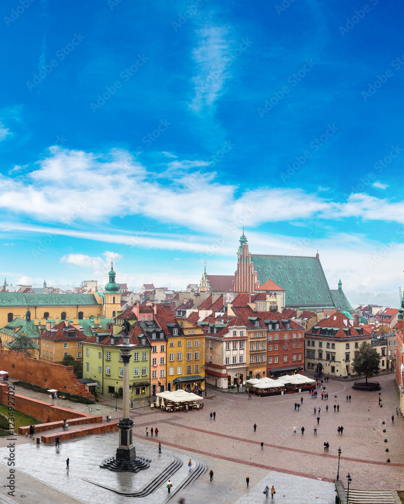 Fototapeta premium Panoramiczny widok na Warszawę