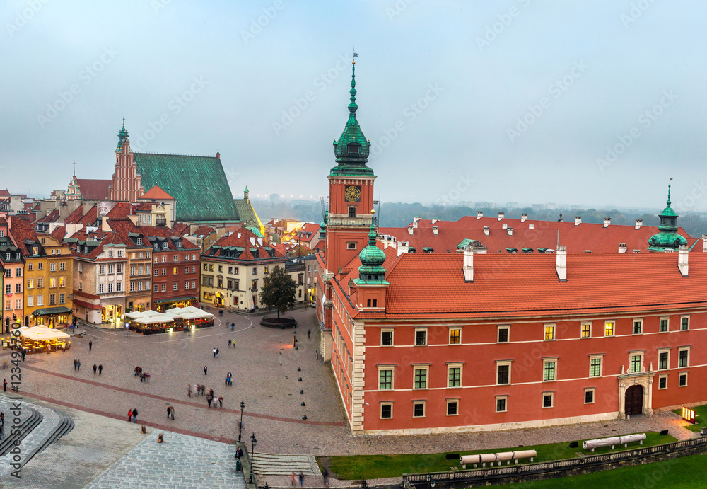 Fototapeta premium Panoramiczny widok na Warszawę