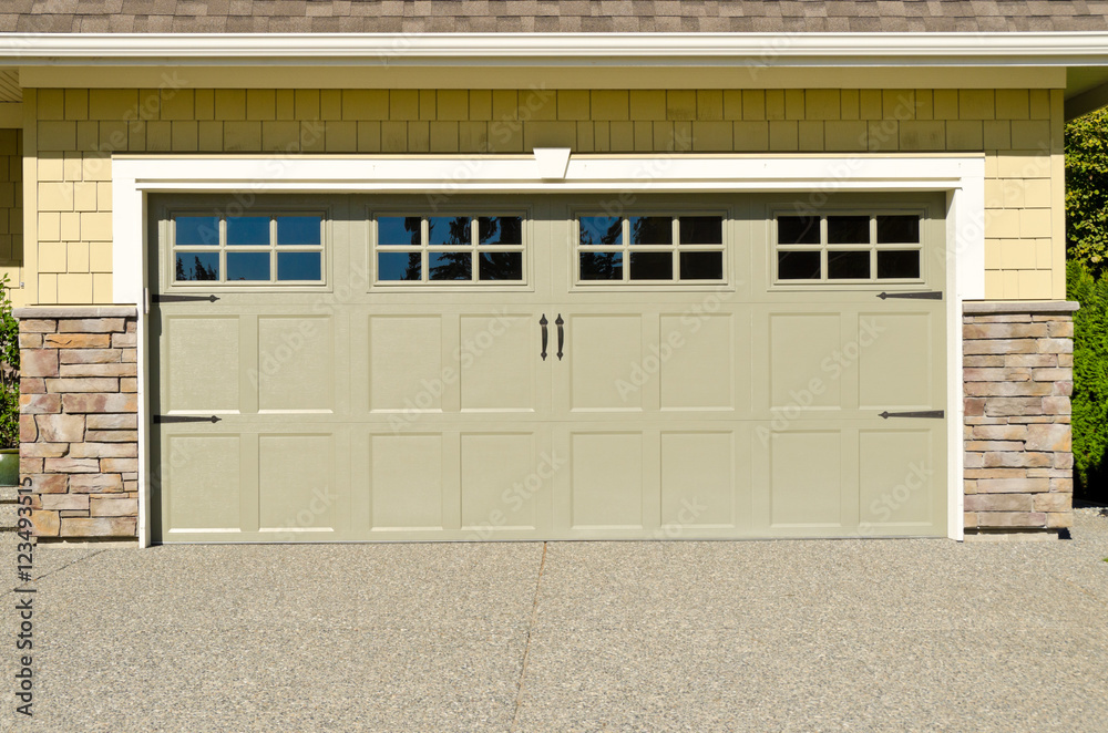 a double garage door