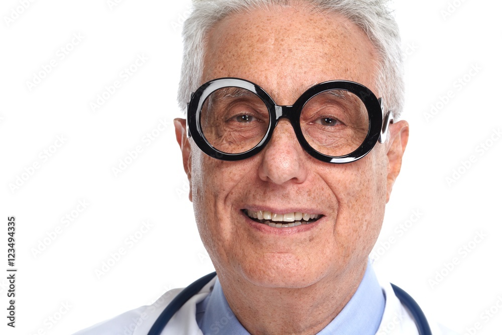 Elderly doctor.