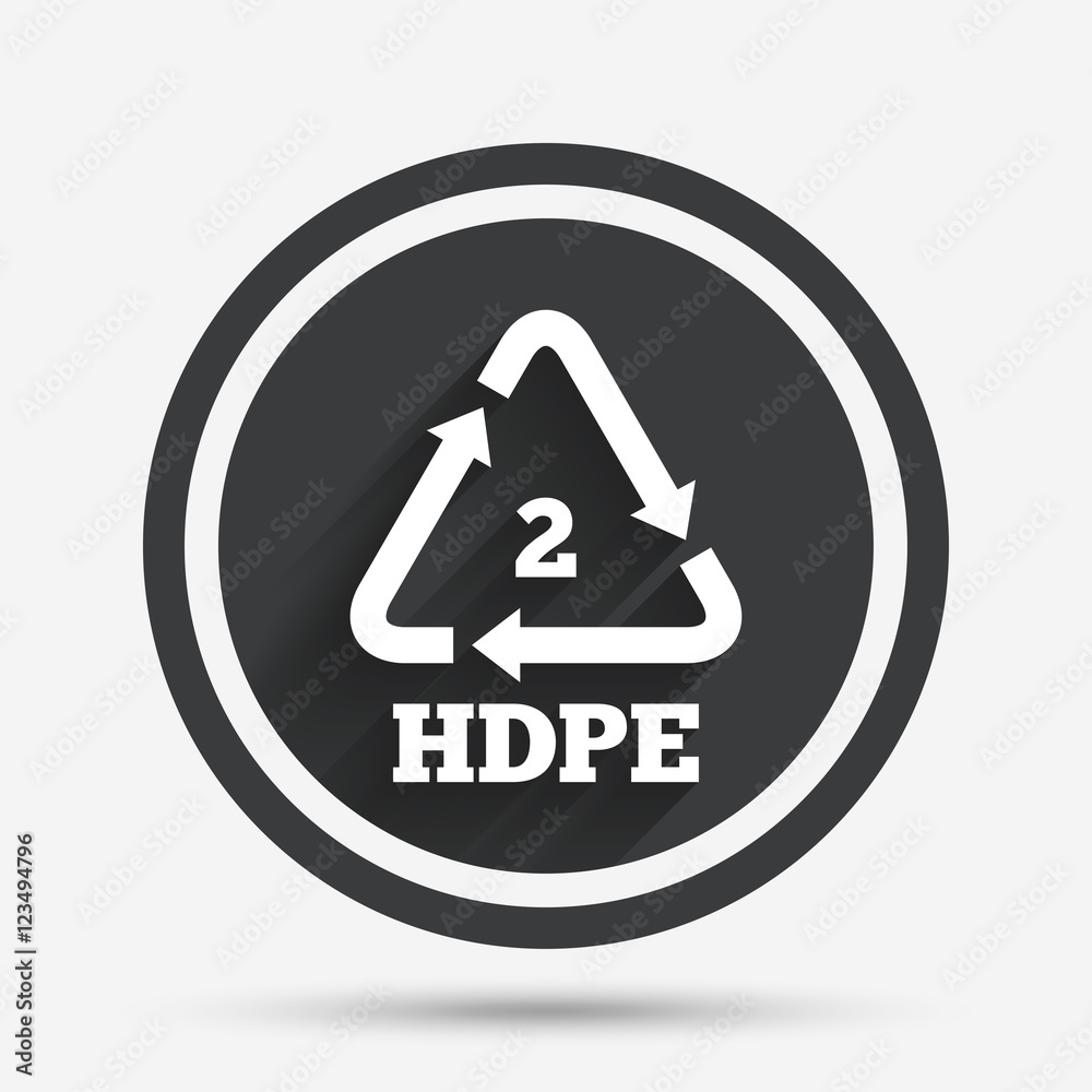 Pe-hd 2 sign icon. Polyethylene high-density. Pe-hd 2 sign icon. Polyethylene high-density.