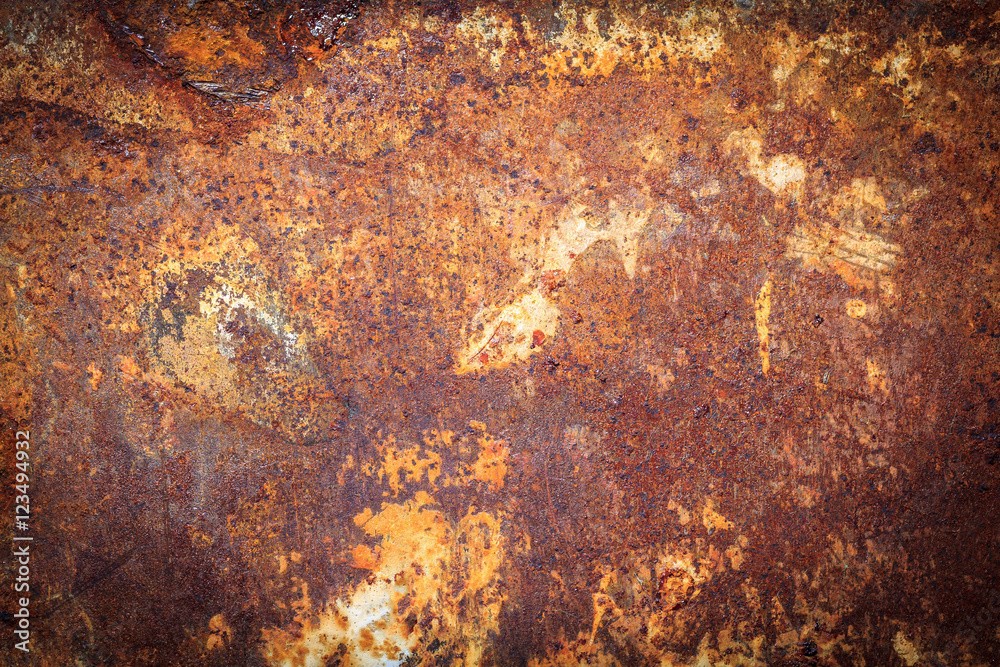 Rusty metal texture or rusty metal background. Grunge retro vintage of rusty metal plate for design with copy space for text or image. Rusty metal texture or rusty metal background. Grunge retro vintage of rusty metal plate for design with copy space for text or image.