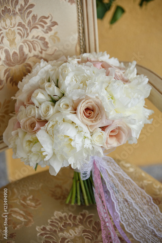 wedding flowers bouquet of bride  photo