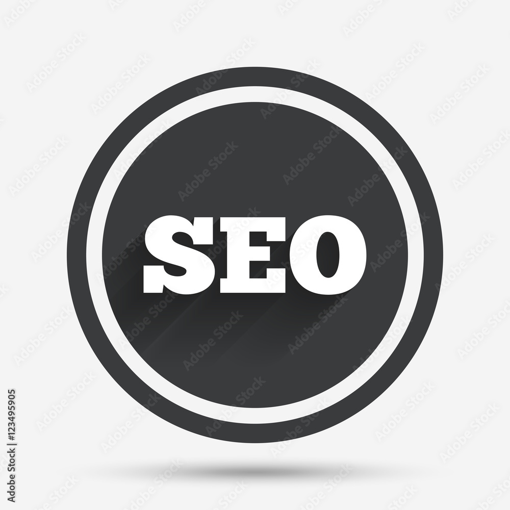 SEO sign icon. Search Engine Optimization symbol. SEO sign icon. Search Engine Optimization symbol.