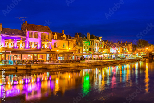 Photography Amiens, Paris, France at night