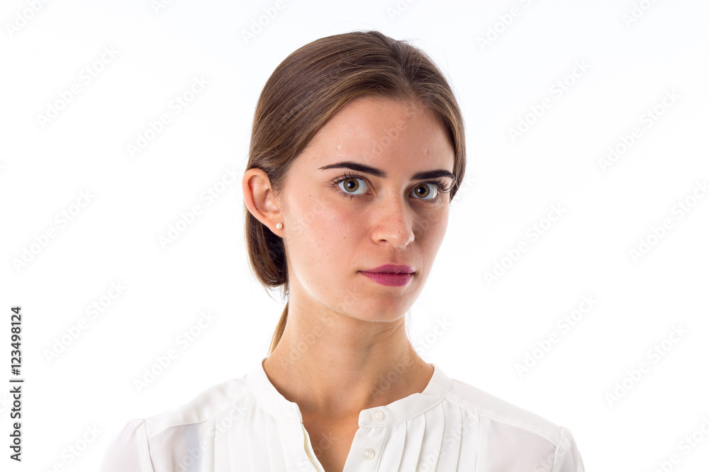 Young woman in blouse Young woman in blouse