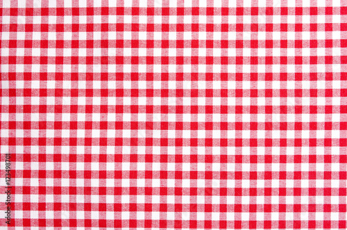 Tablecloth red white pattern