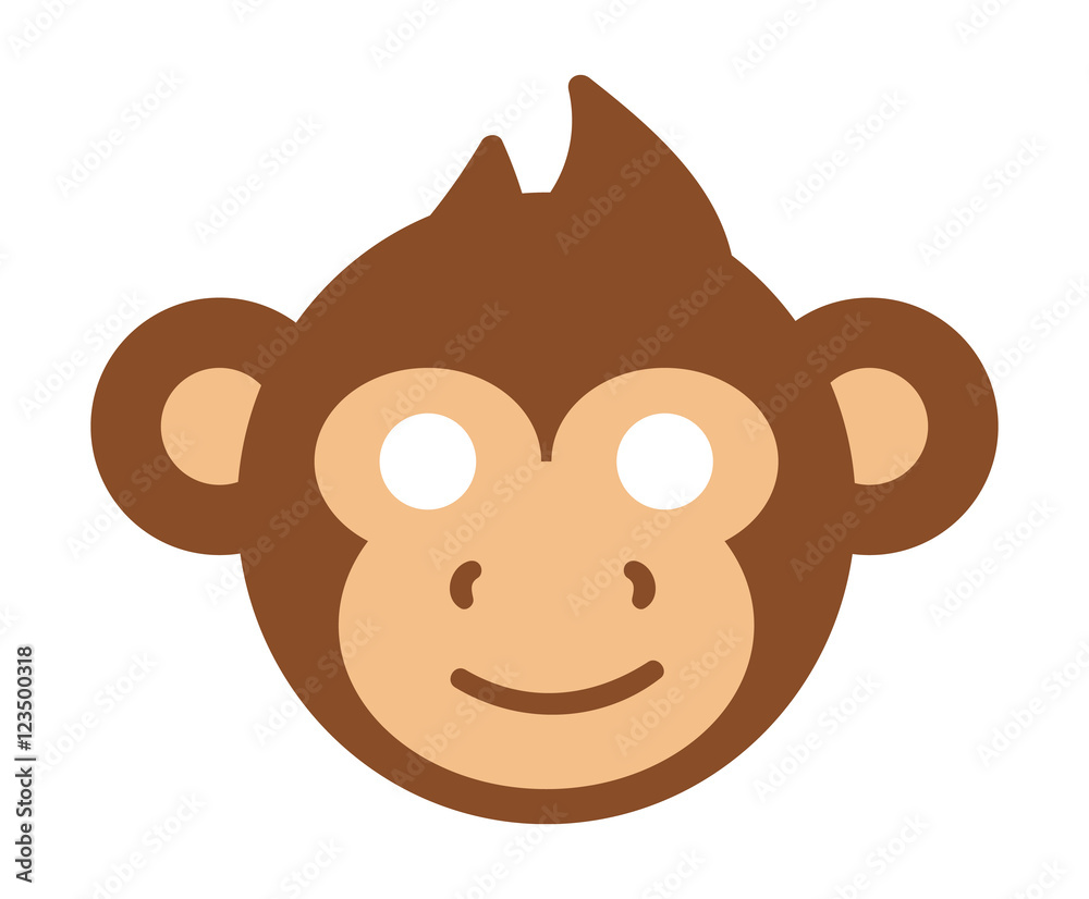Animals carnival mask vector icon