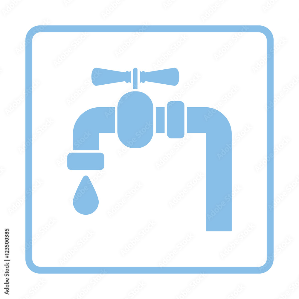 Icon of pipe with valve Icon of pipe with valve