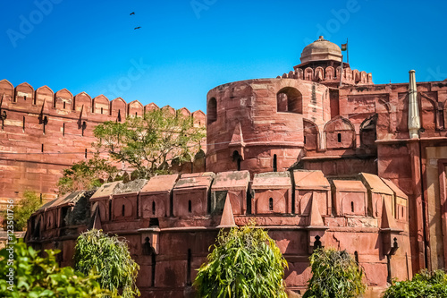 Red Fort massive walls