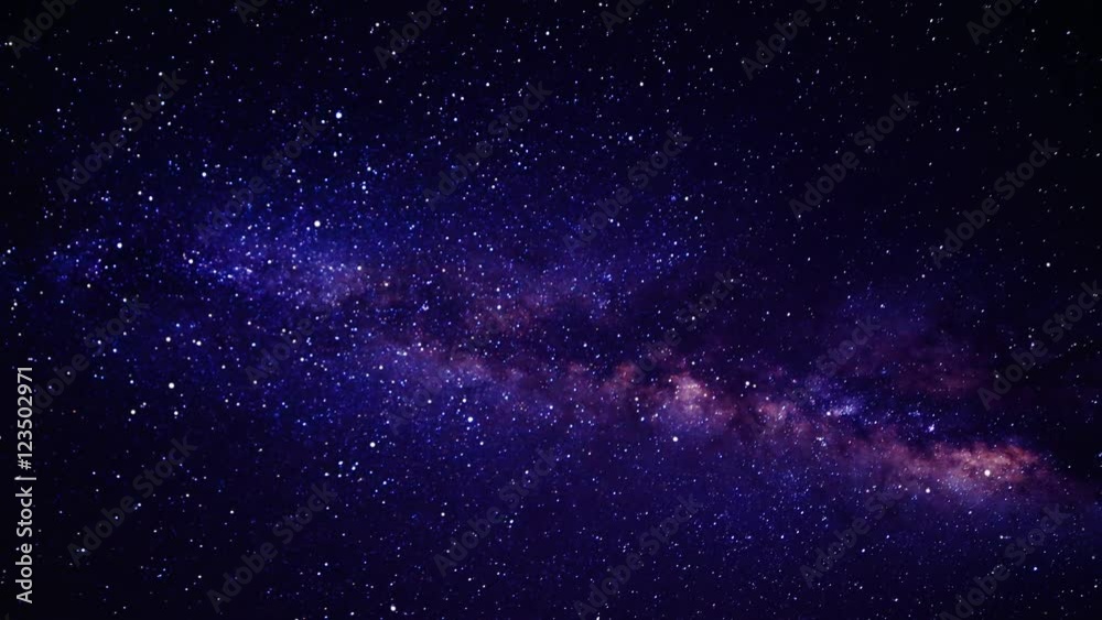 A View of Outer Space Flying Between the Stars in a Galaxy